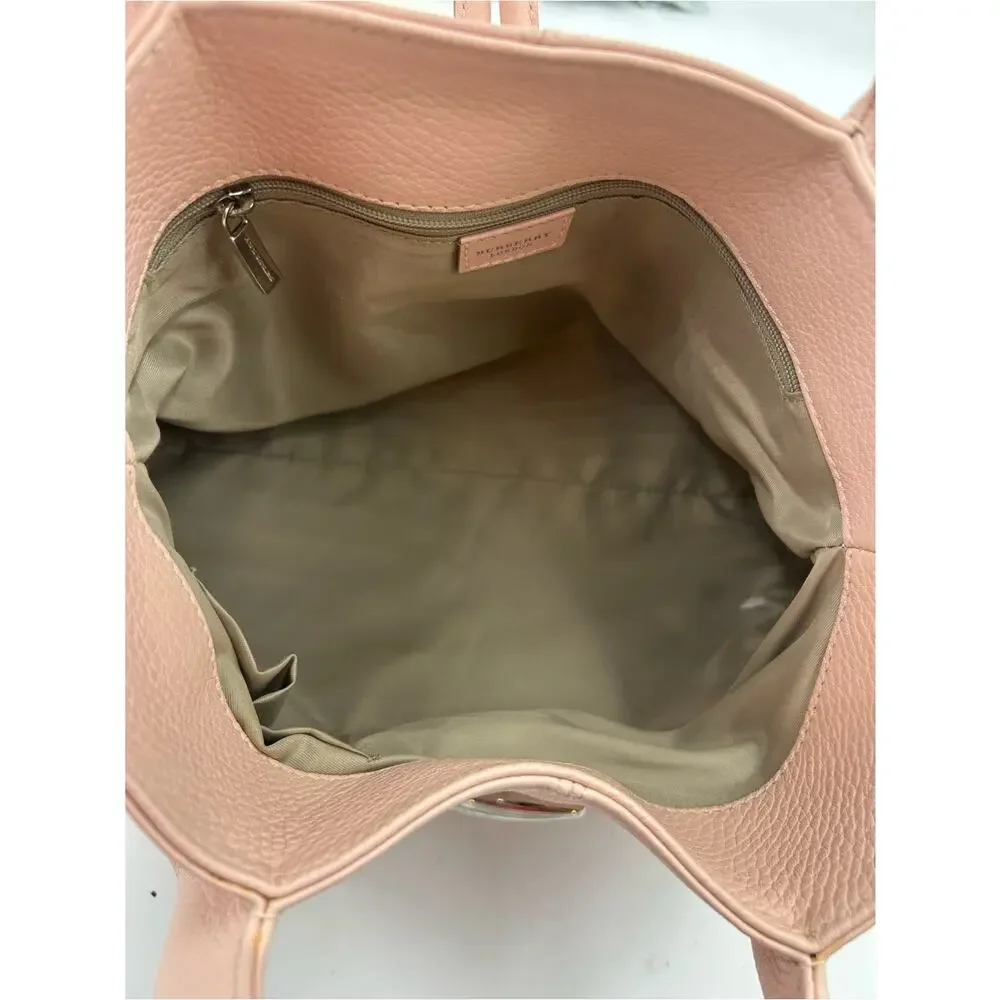 Women's Burberry London calfskin leather loop tote bag pristine